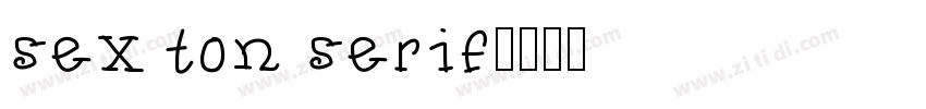 sexton serif字体转换
